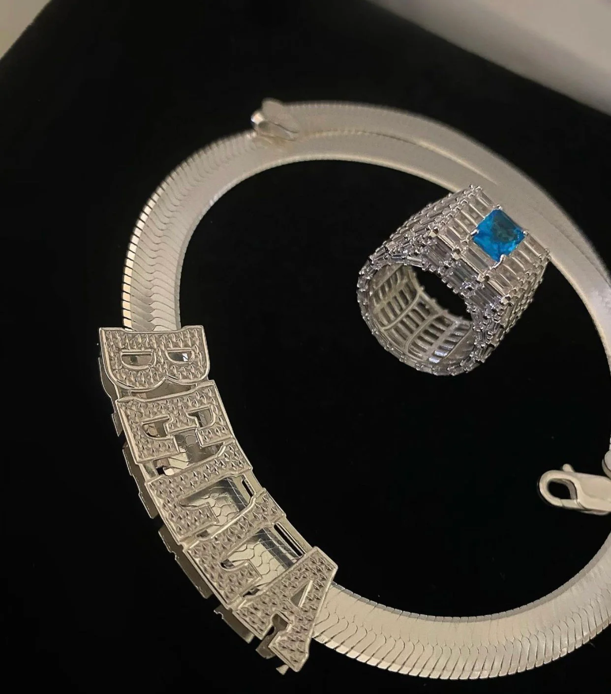 Angel Energy Blue Icy Ring - Image 3