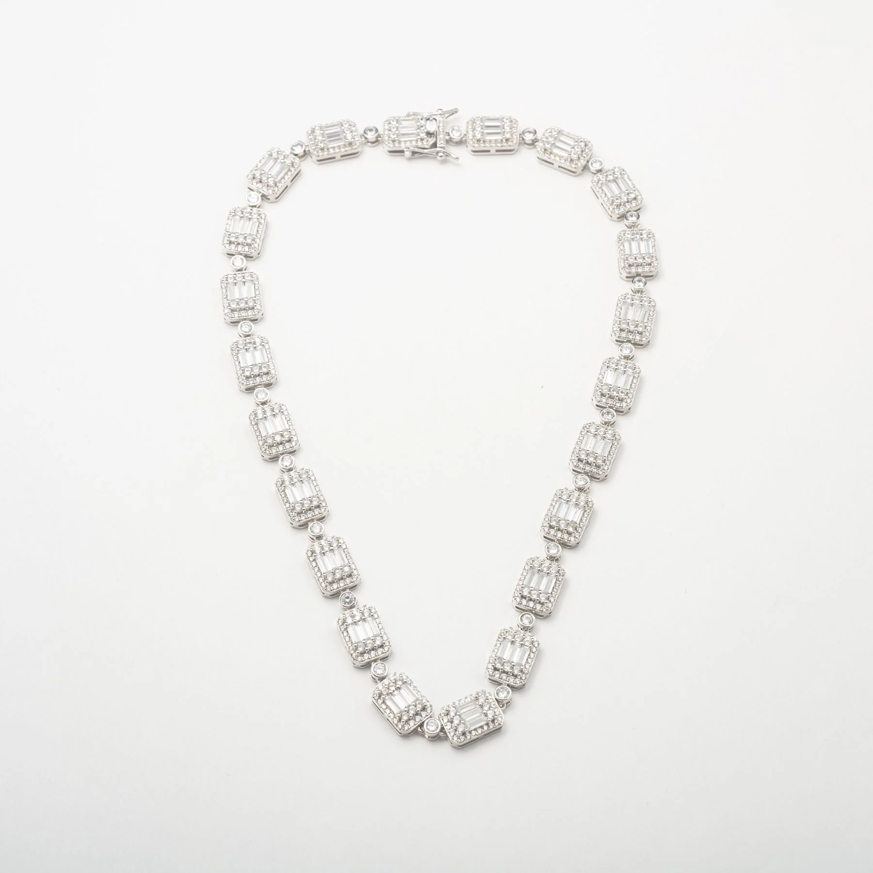 Baguette Links Crystal Chain