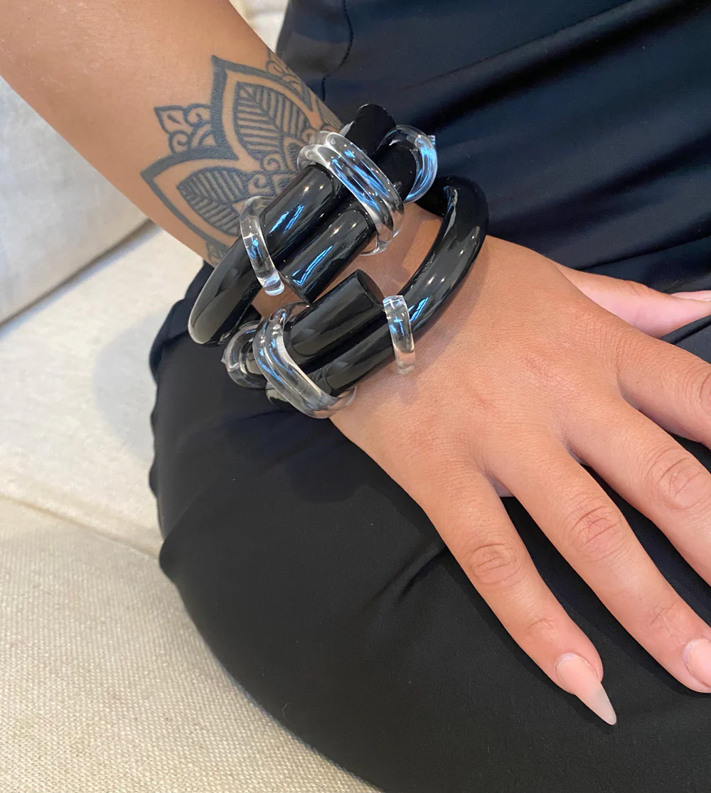 Black Licorice Knott Bangles