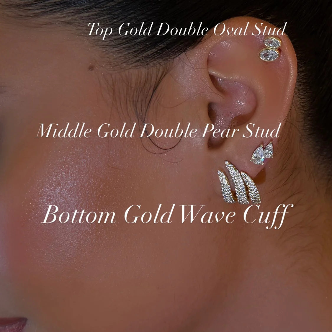 Bottom Gold Wave Cuff - Image 2