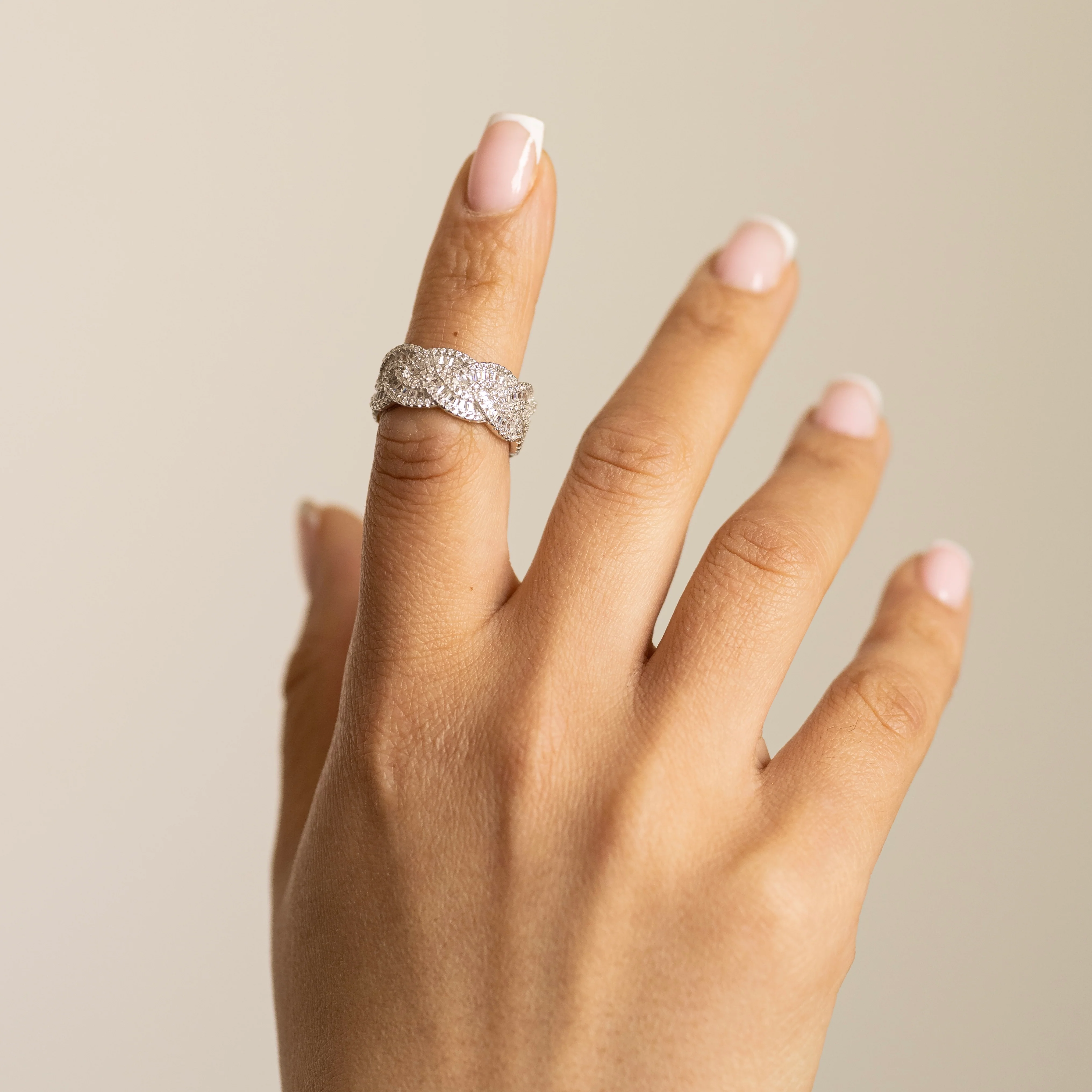 BP Baguette Braided Ring