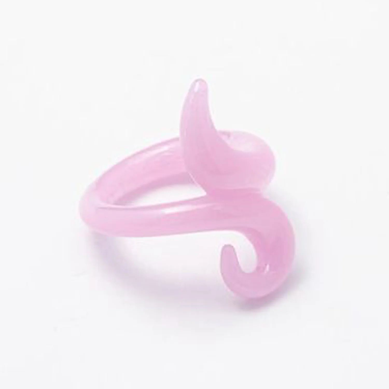 Bubble Pink Swirl Cuff Ring