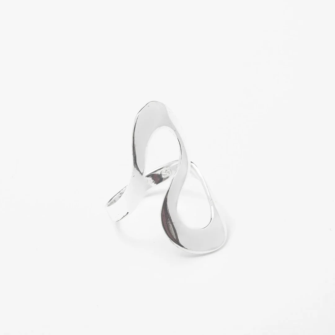 Chrome Swirl Cuff Band