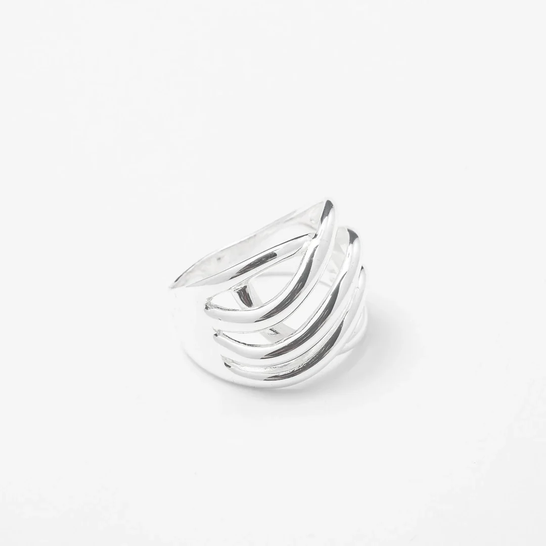 Chrome The Waves Ring
