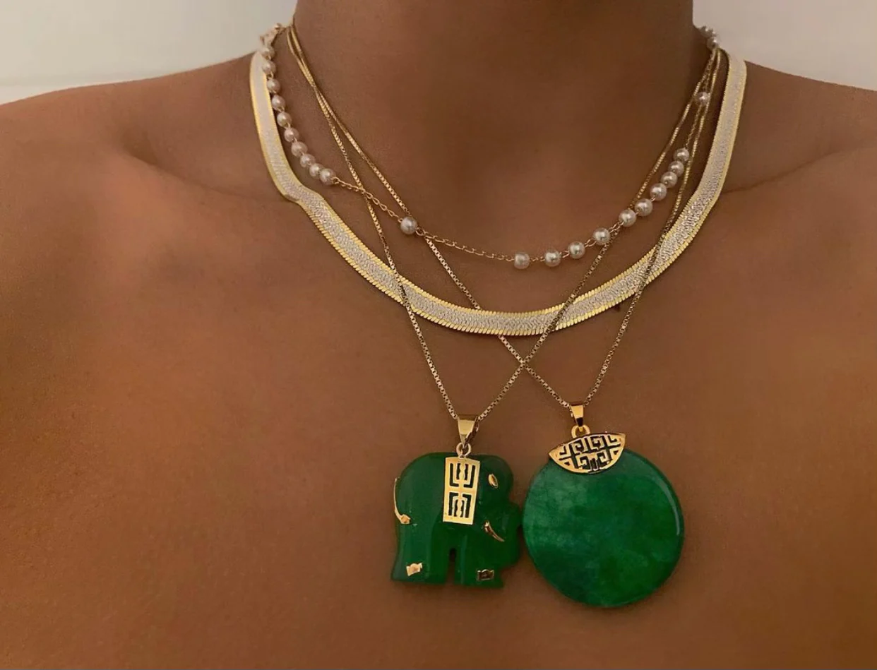Circular Jade Necklace