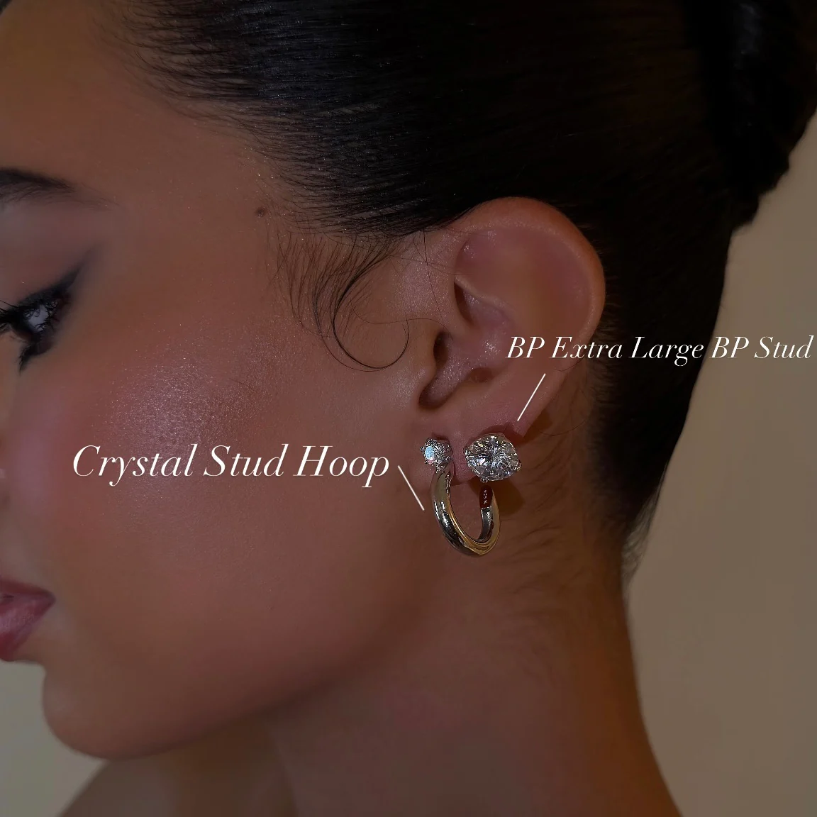 Crystal Stud Hoop - Image 2