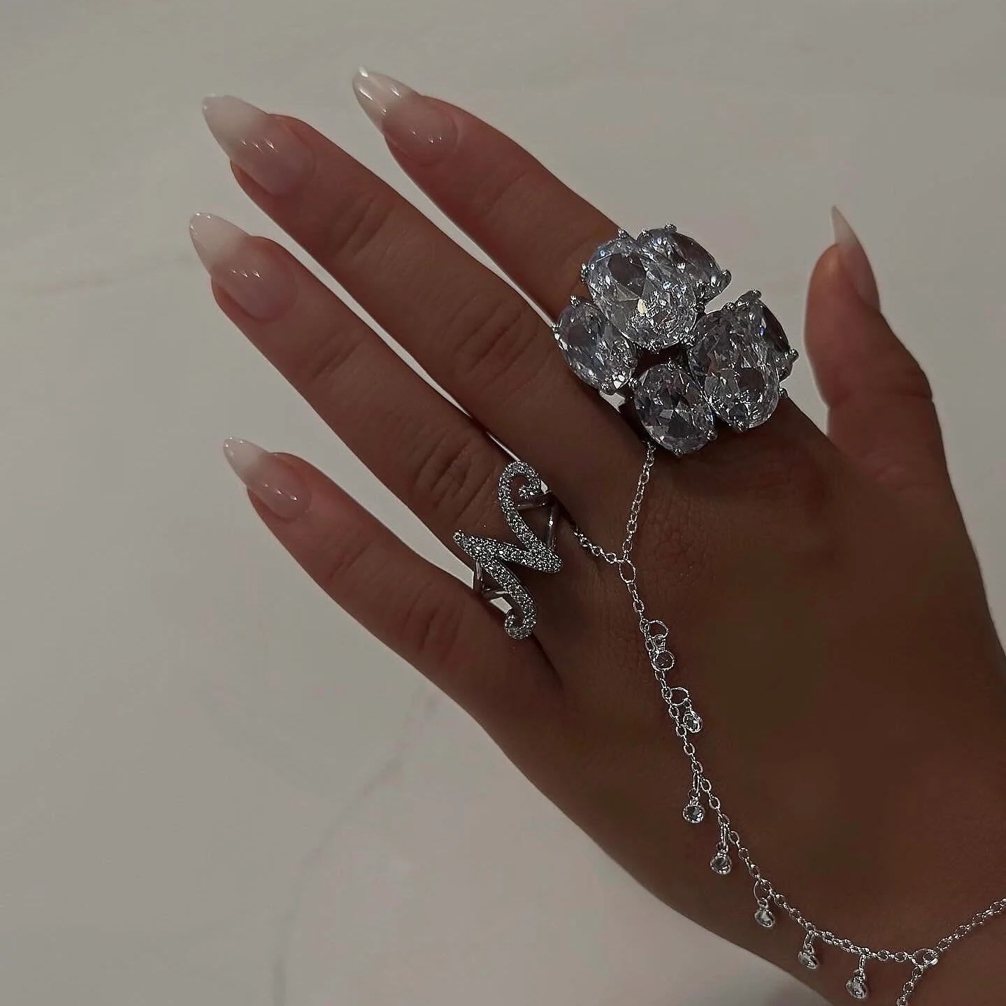 Custom Inital Icy Rings