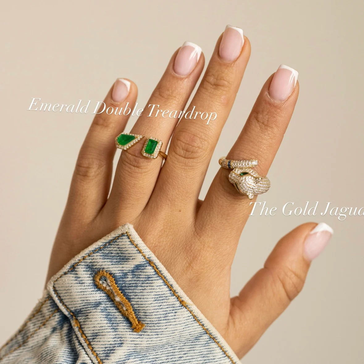 Emerald Doyle Tear Drop Band - Image 2