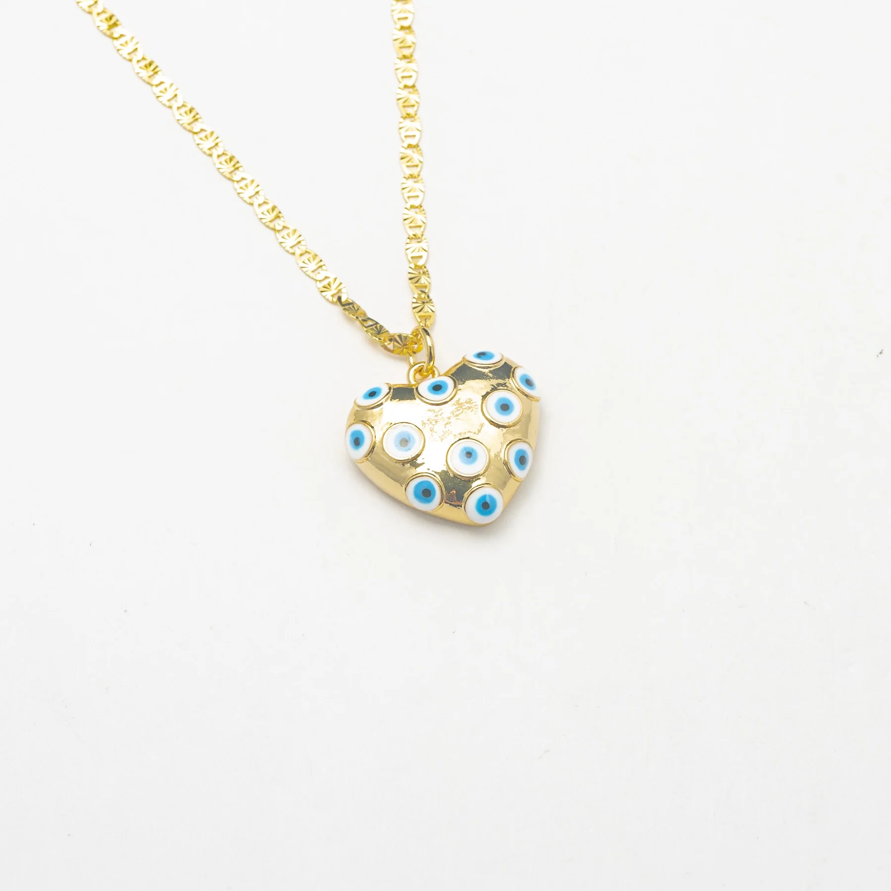 Gold Heart Protection Necklace