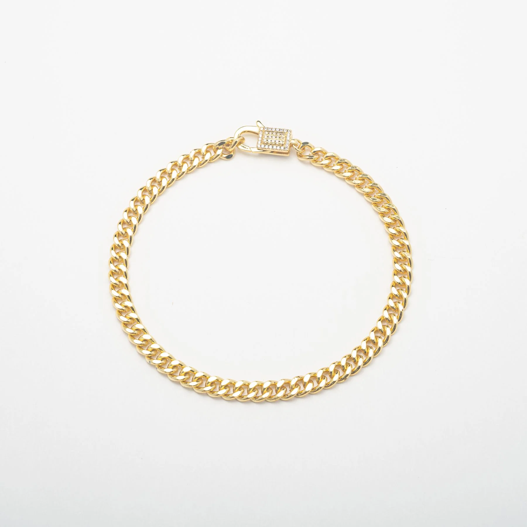 Gold Lock Anklet