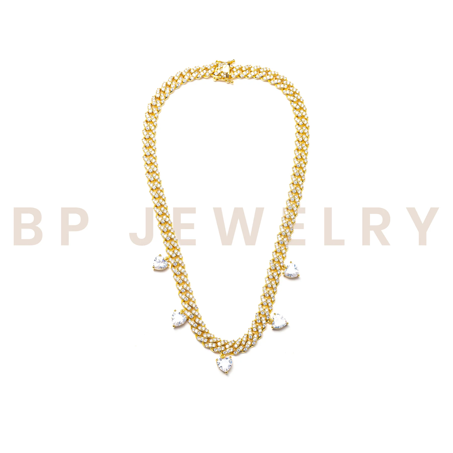 Gold Teardrop Diamond Cuban