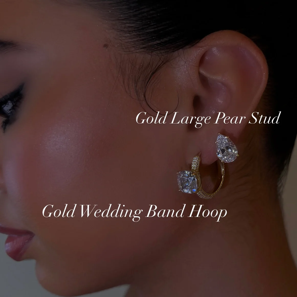 Gold Wedding Band Hoop - Image 2
