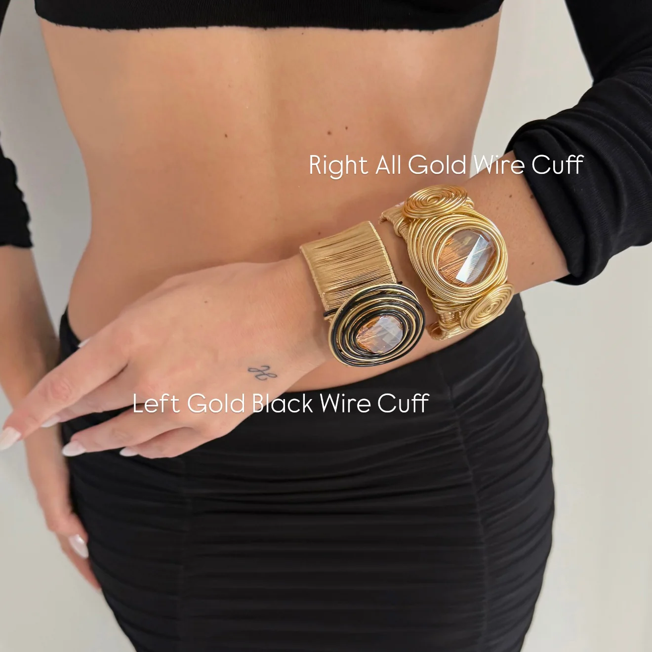 Gold Wire Cuffs - Image 2