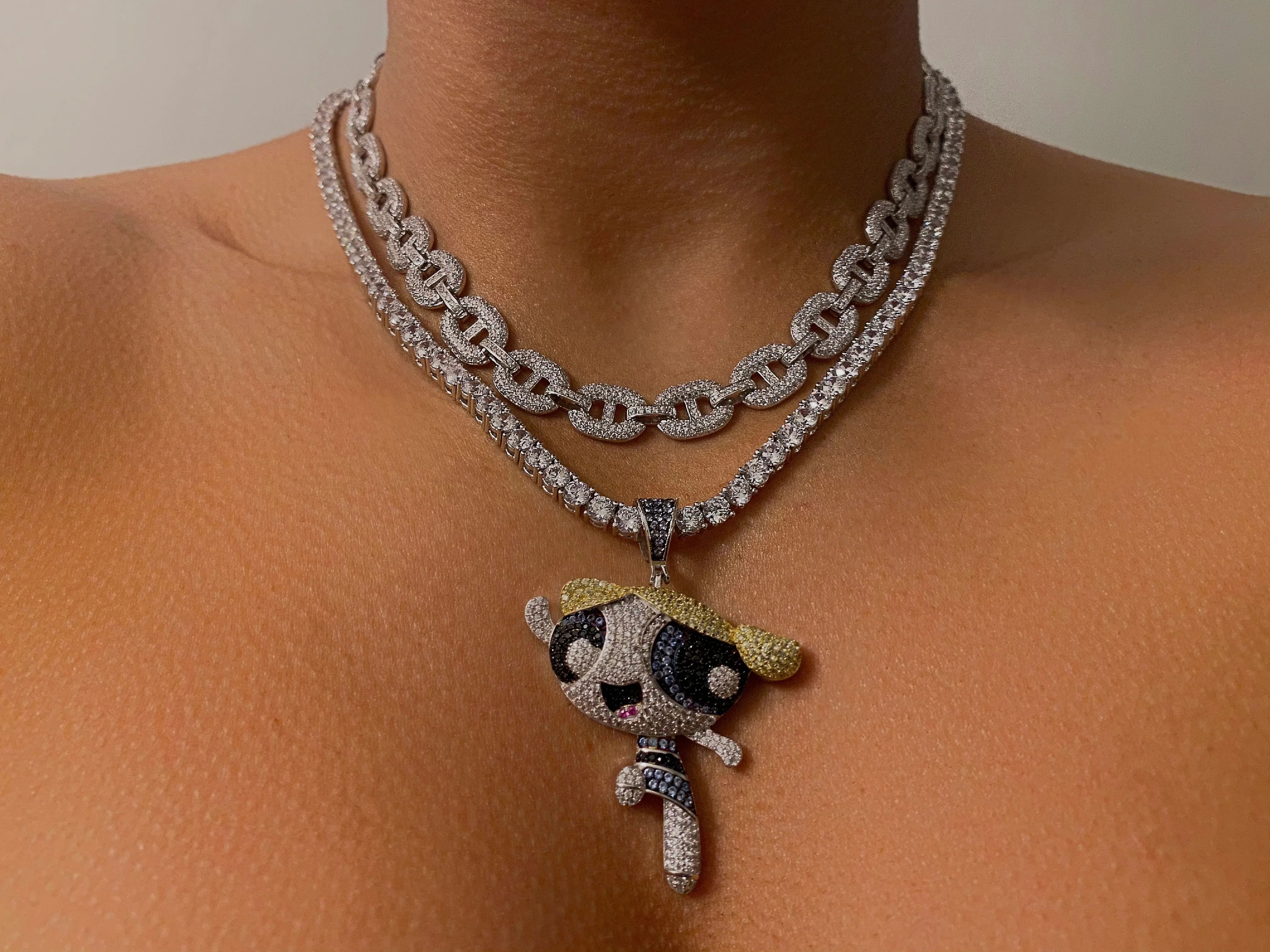 Iced Out Bubbles Necklace