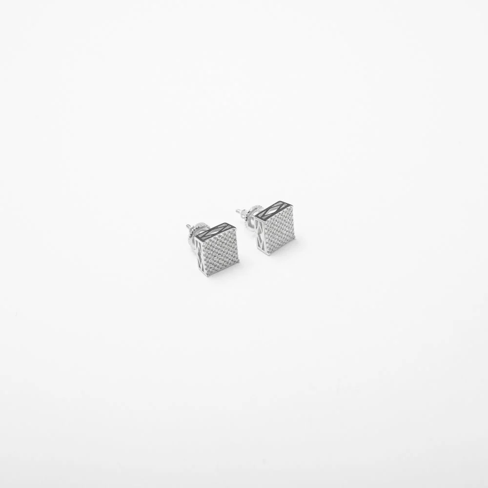 Iced Square Studs