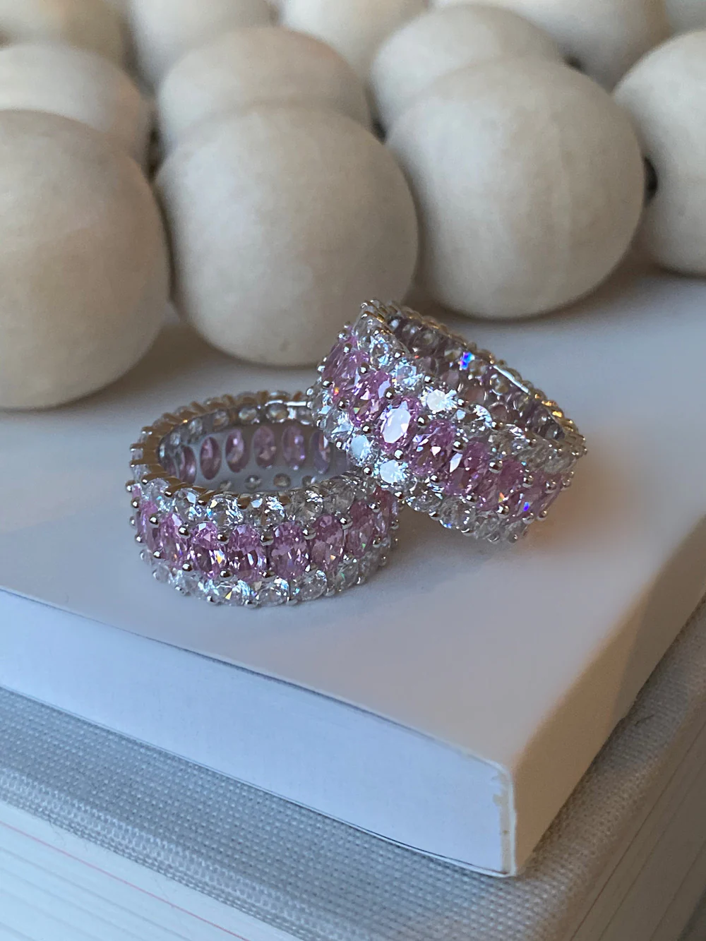 Icy Pink Diamond Band
