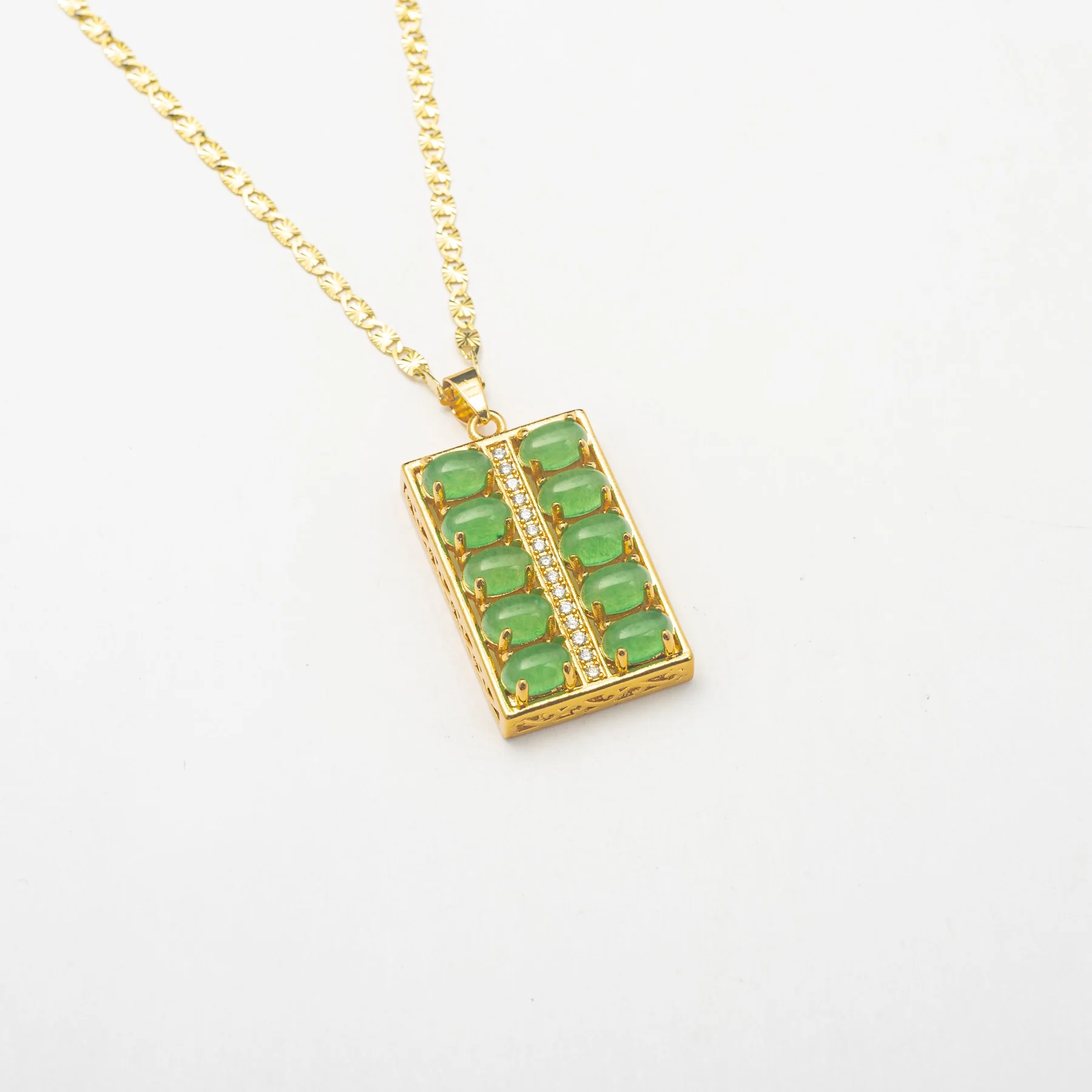 Jade Box Necklace