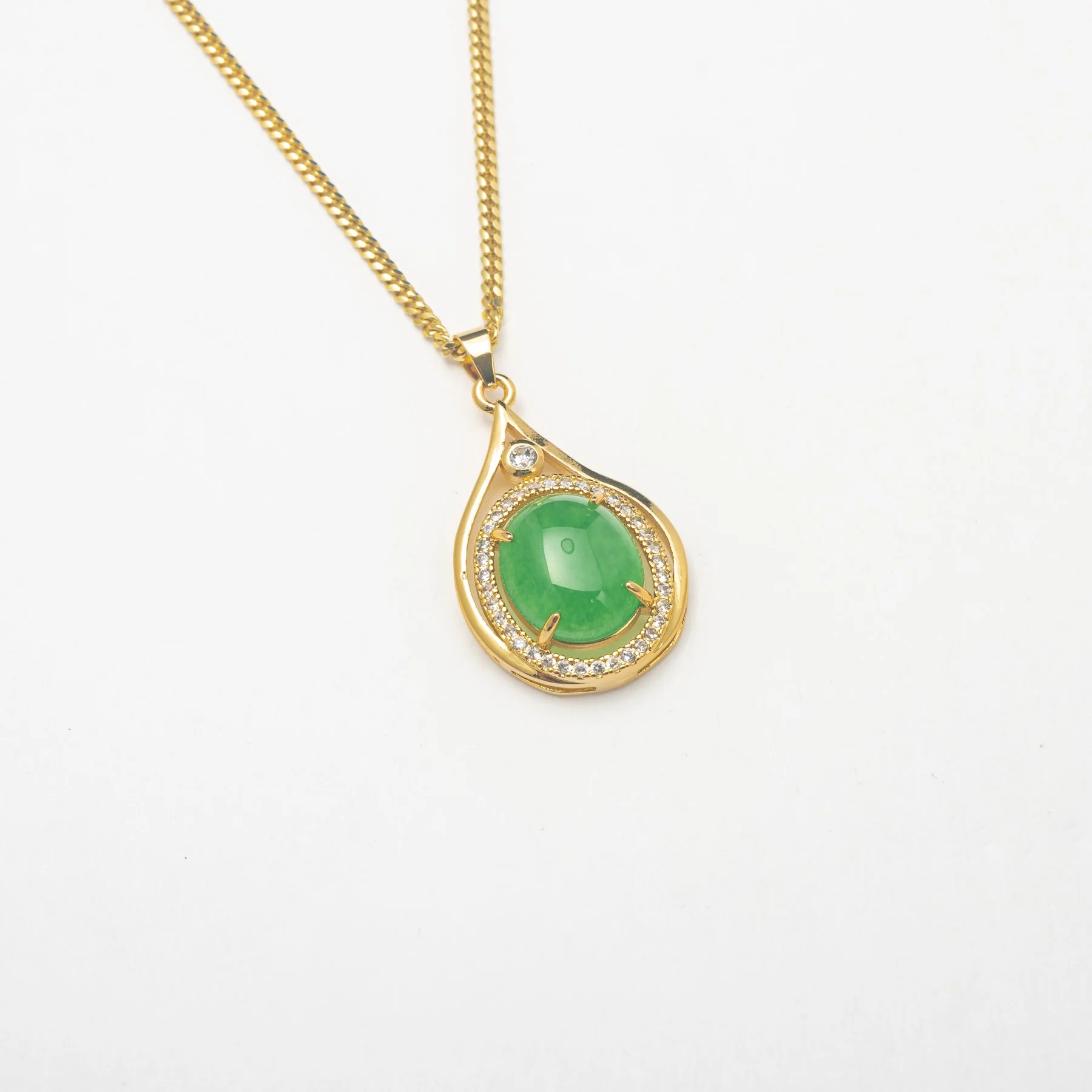 Jade Teardrop Necklace