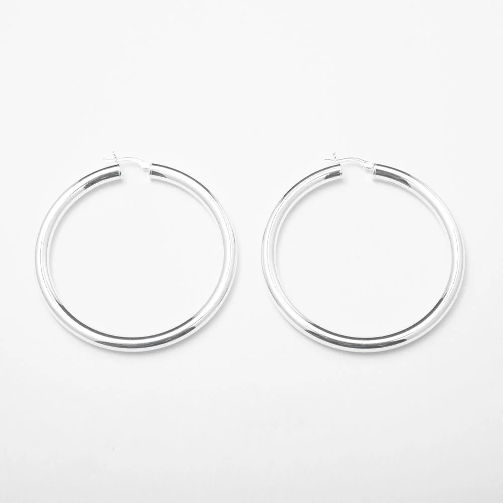 Large Chrome Hoops