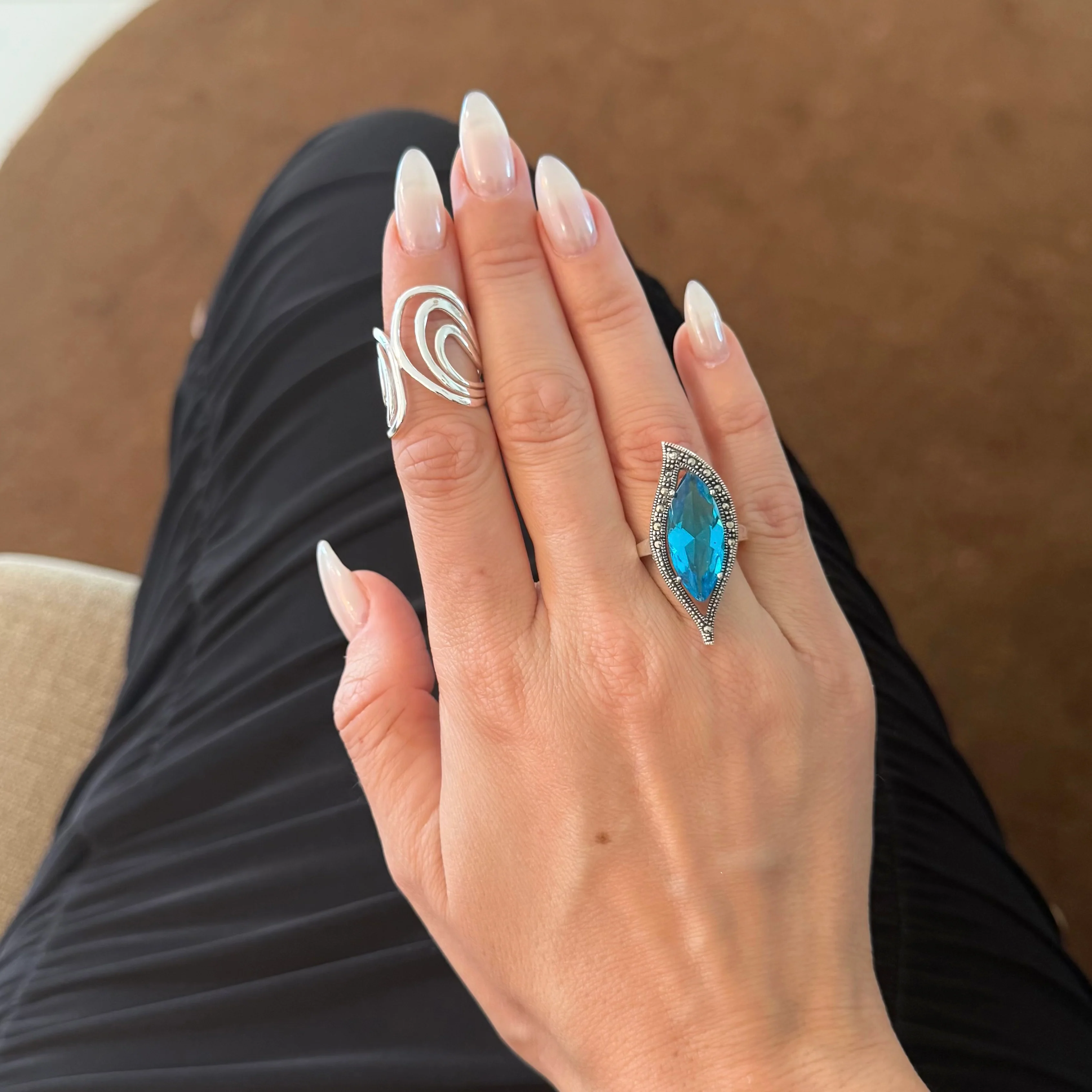 Left Chrome Wave Band