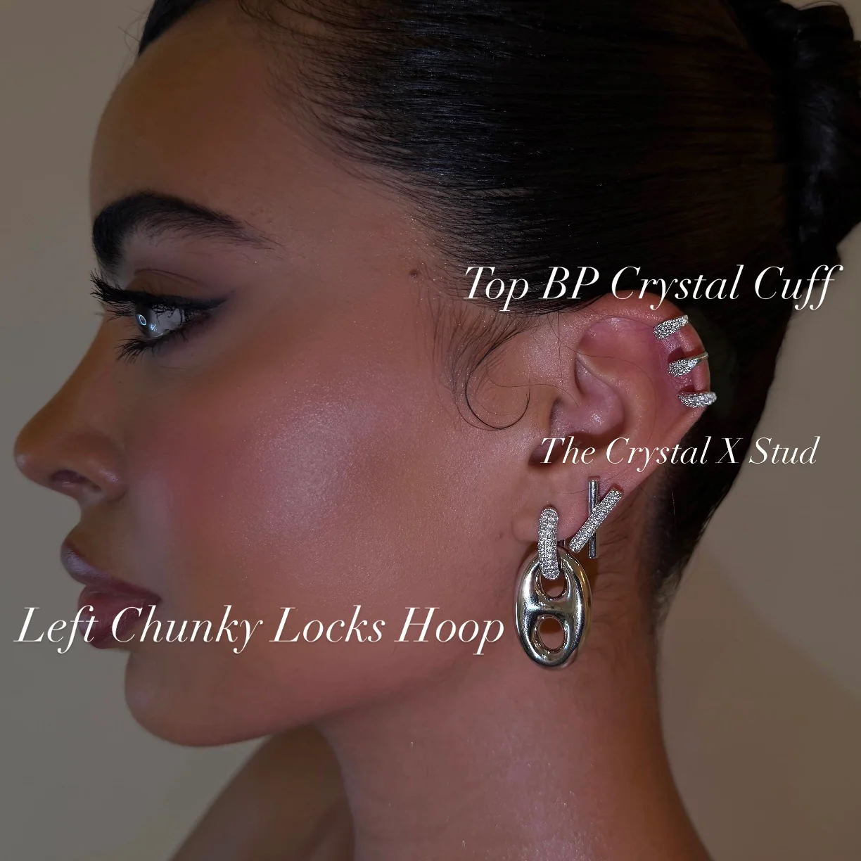 Left Chunky Locks Hoop - Image 2