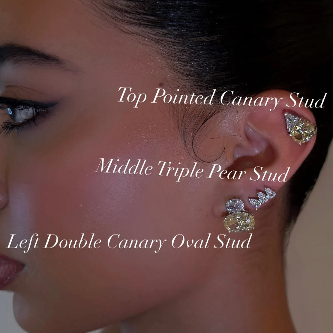 Left Double Canary Oval Band - Image 2