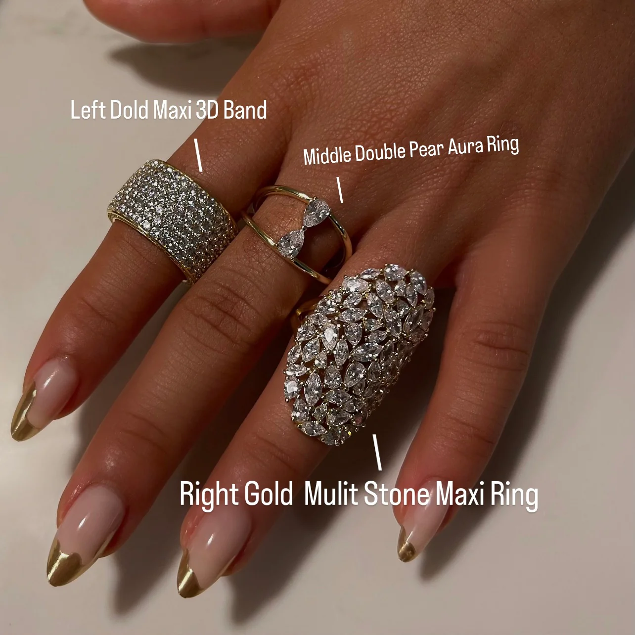 Left Gold Maxi 3D Band - Image 2
