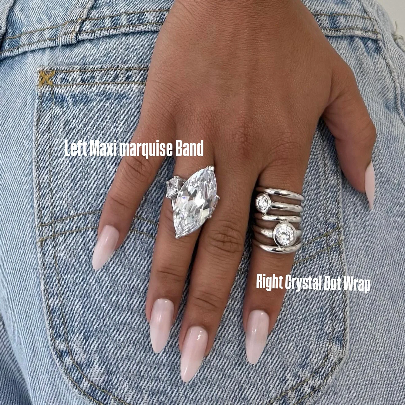 Left Maxi Marquise Band - Image 2