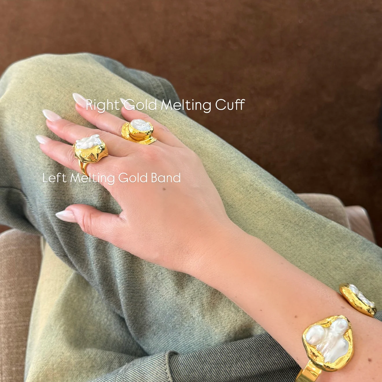 Left Melting Gold Band - Image 2