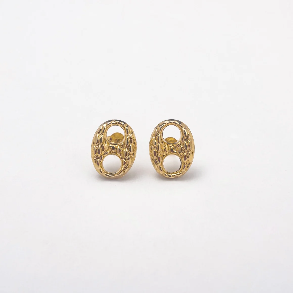 Links 10K Solid Gold Studs