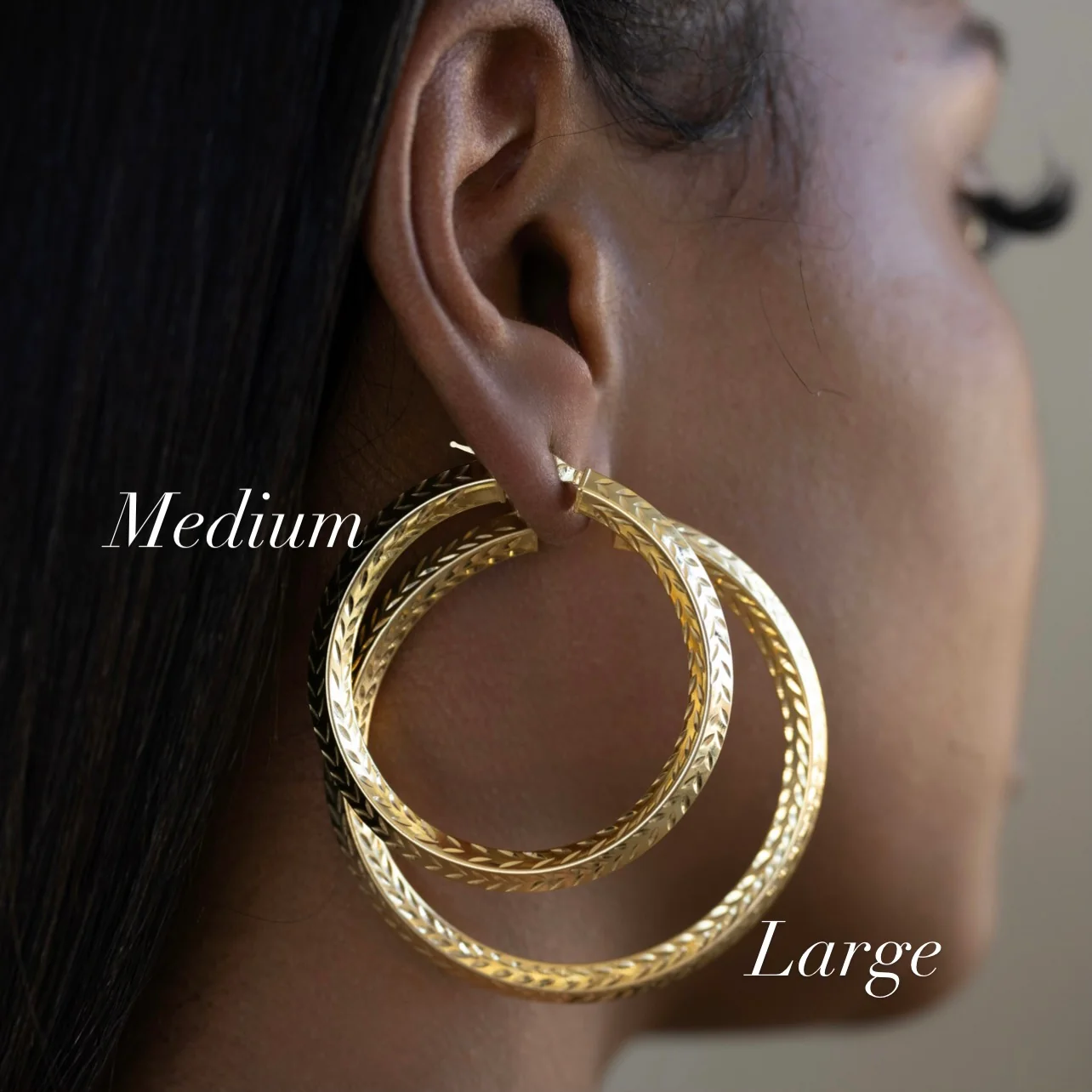 Medium BP Textured Hoop - Image 2