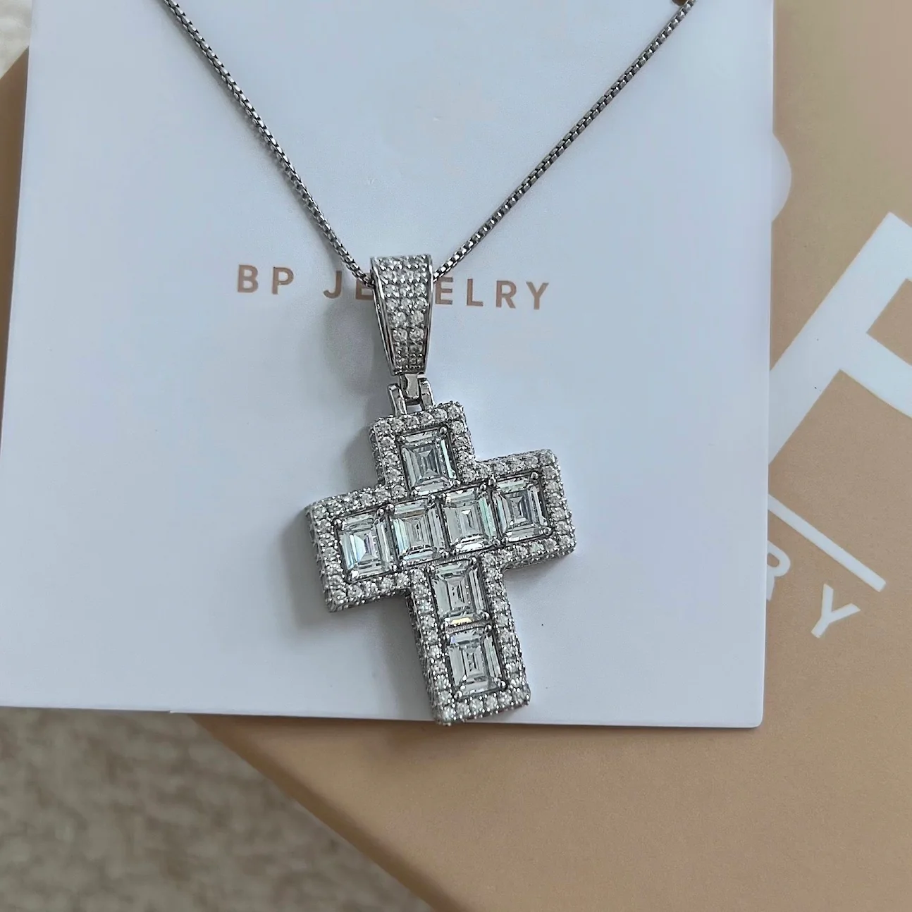Mini Silver Square Cross