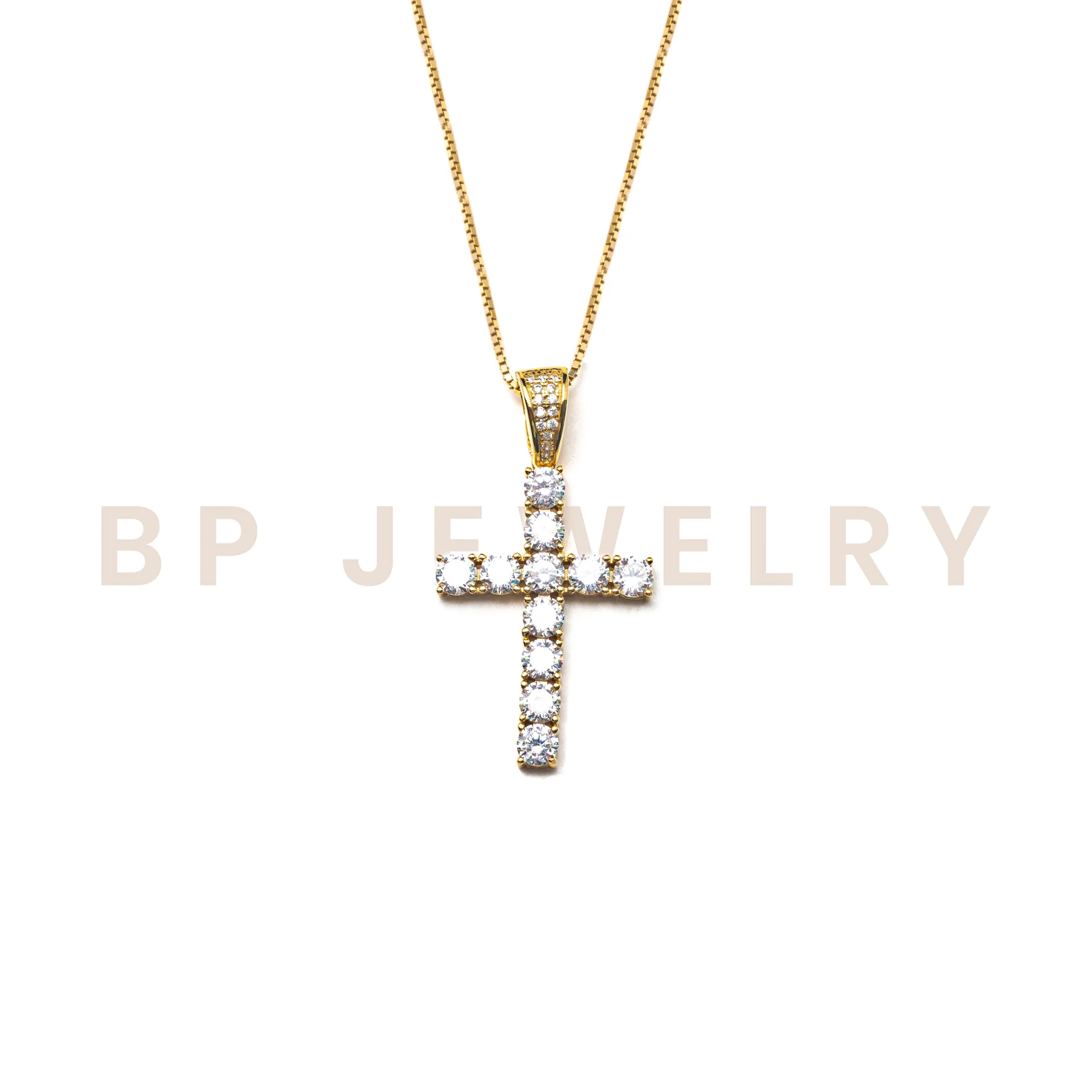 New Everyday Crystal Gold Cross