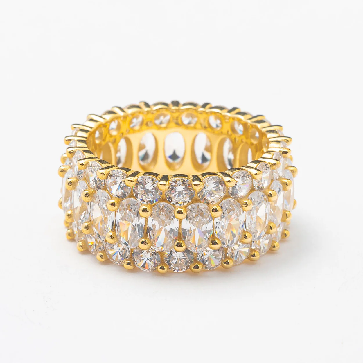 New Gold All Around Crystal Band