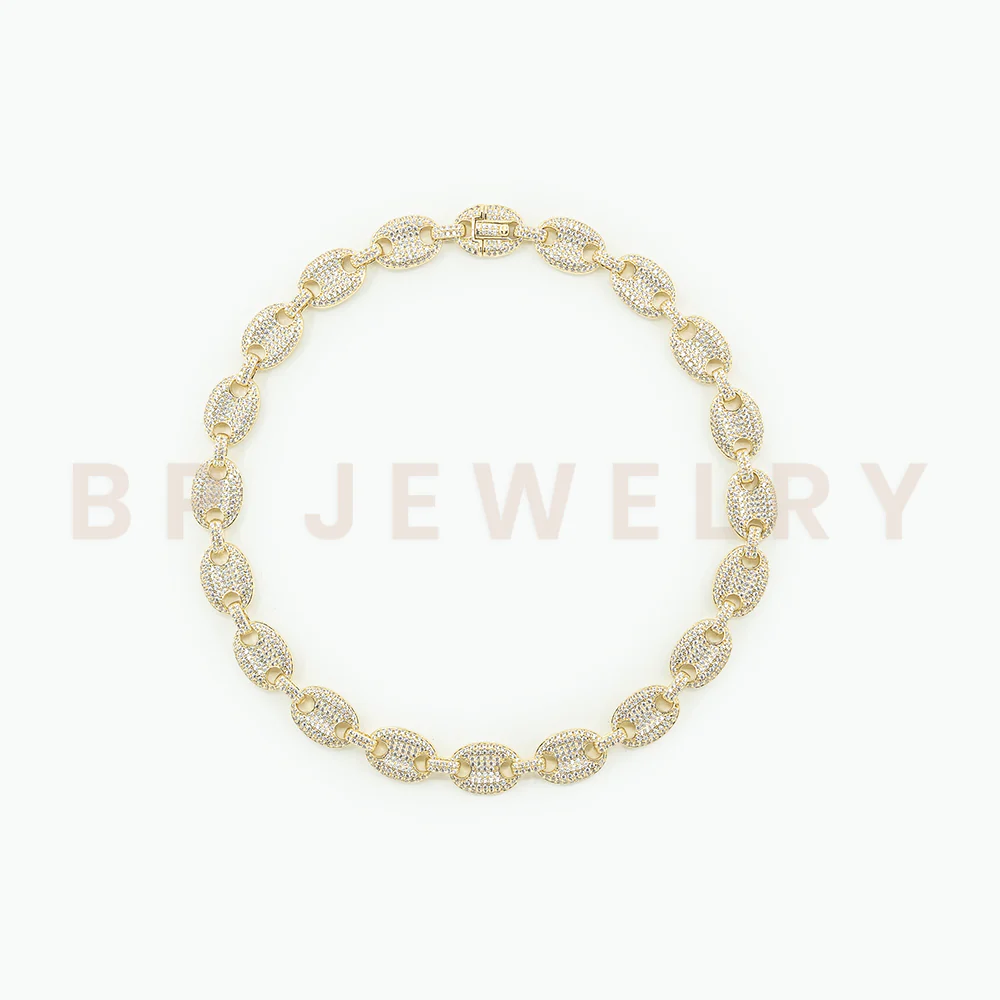 New Gold Crystal Cuban Link