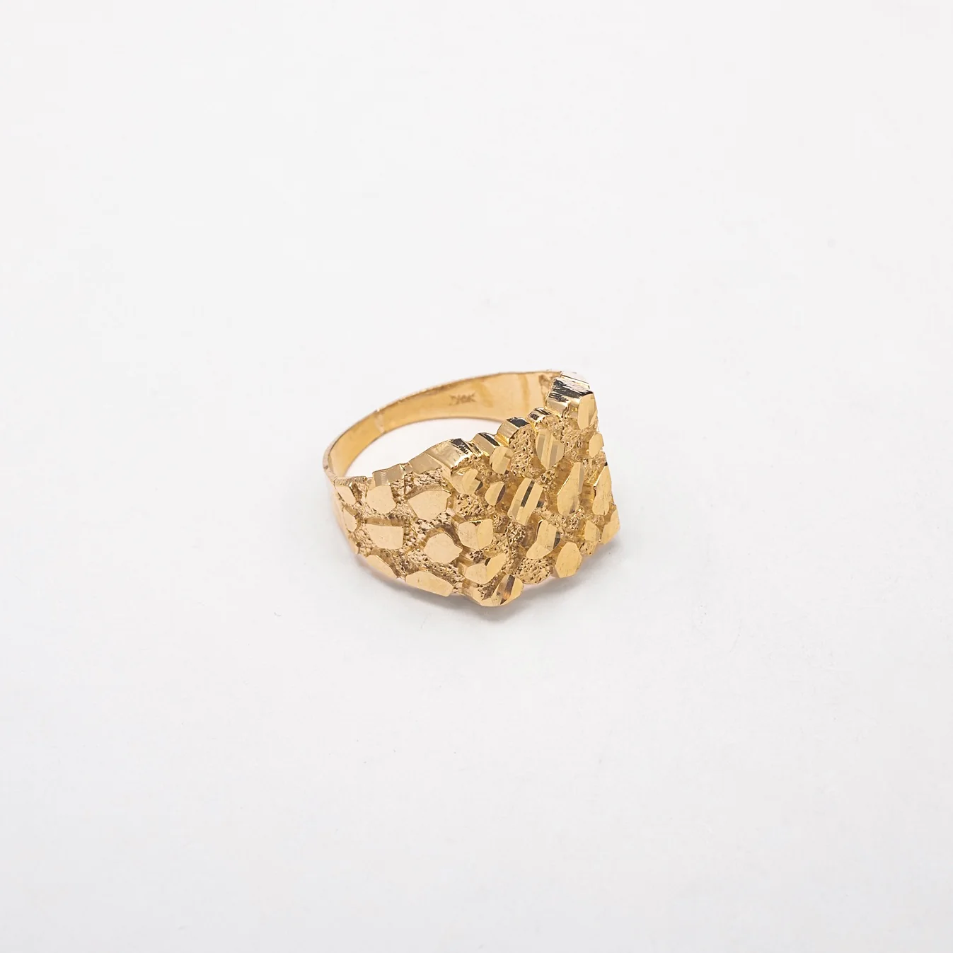 New Large Cluster 10K Solid Gold Ring