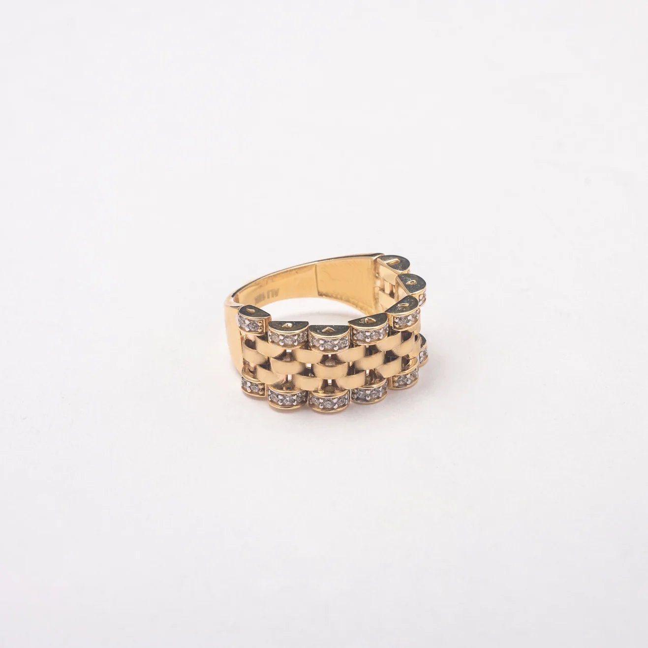 New Links 10K Solid Gold Ring