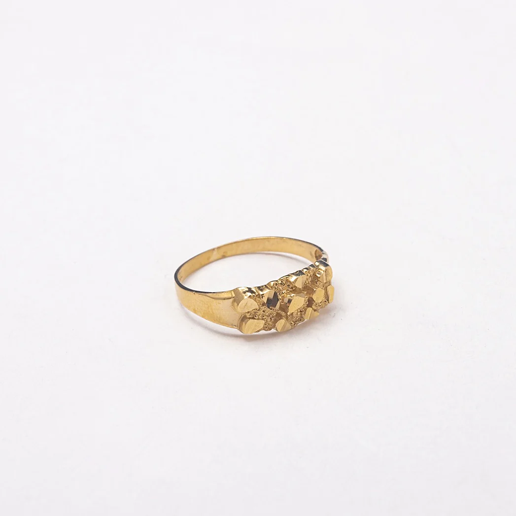 New Mini Cluster 10K Solid Gold Ring