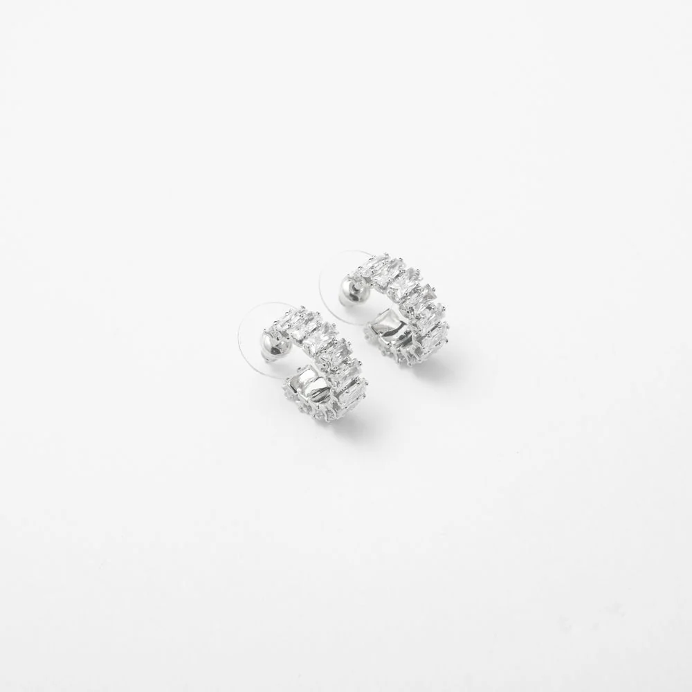 New Mini Crystal Hoops