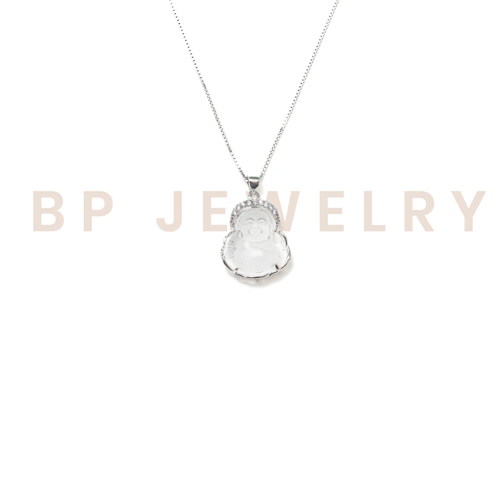 New Silver Crystal Buddha Set