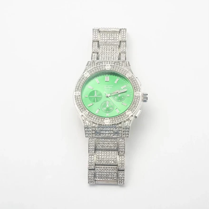 New Ultimate Silver Green Face Watch