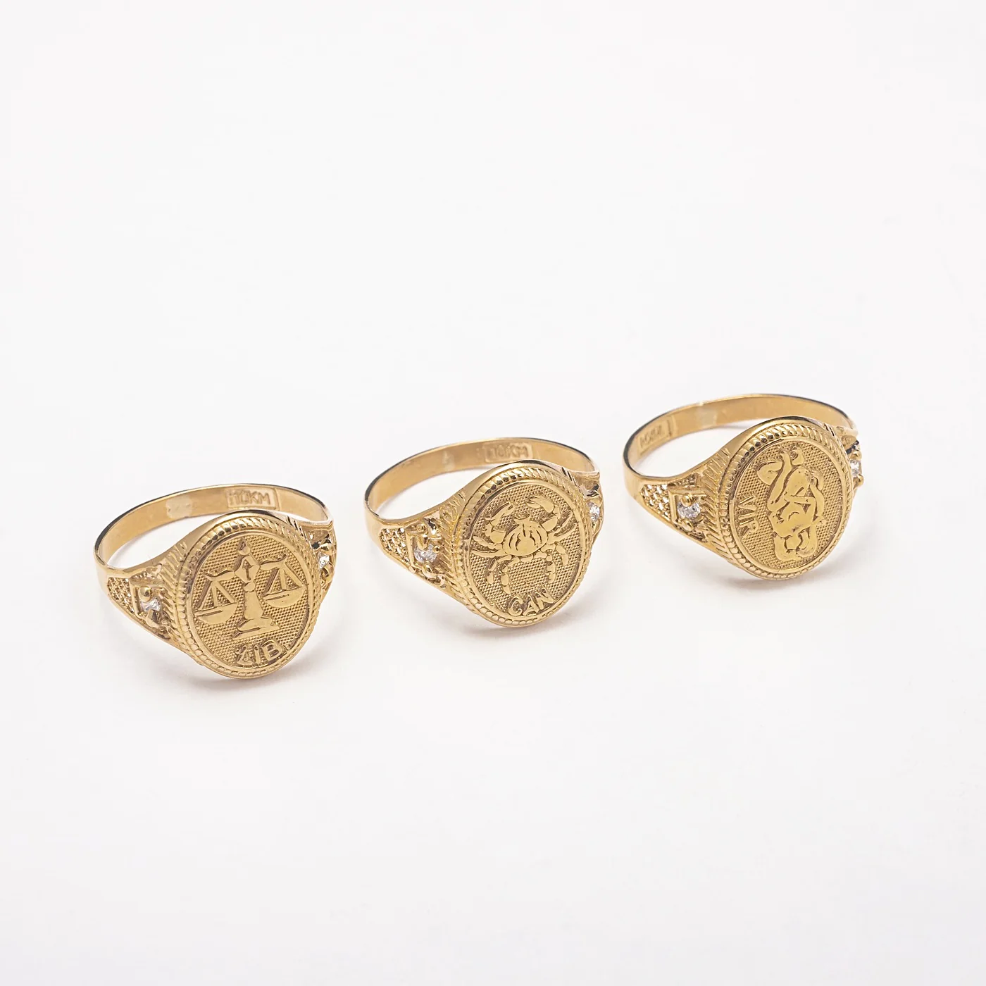 New Zodiac 10K Solid Gold Ring