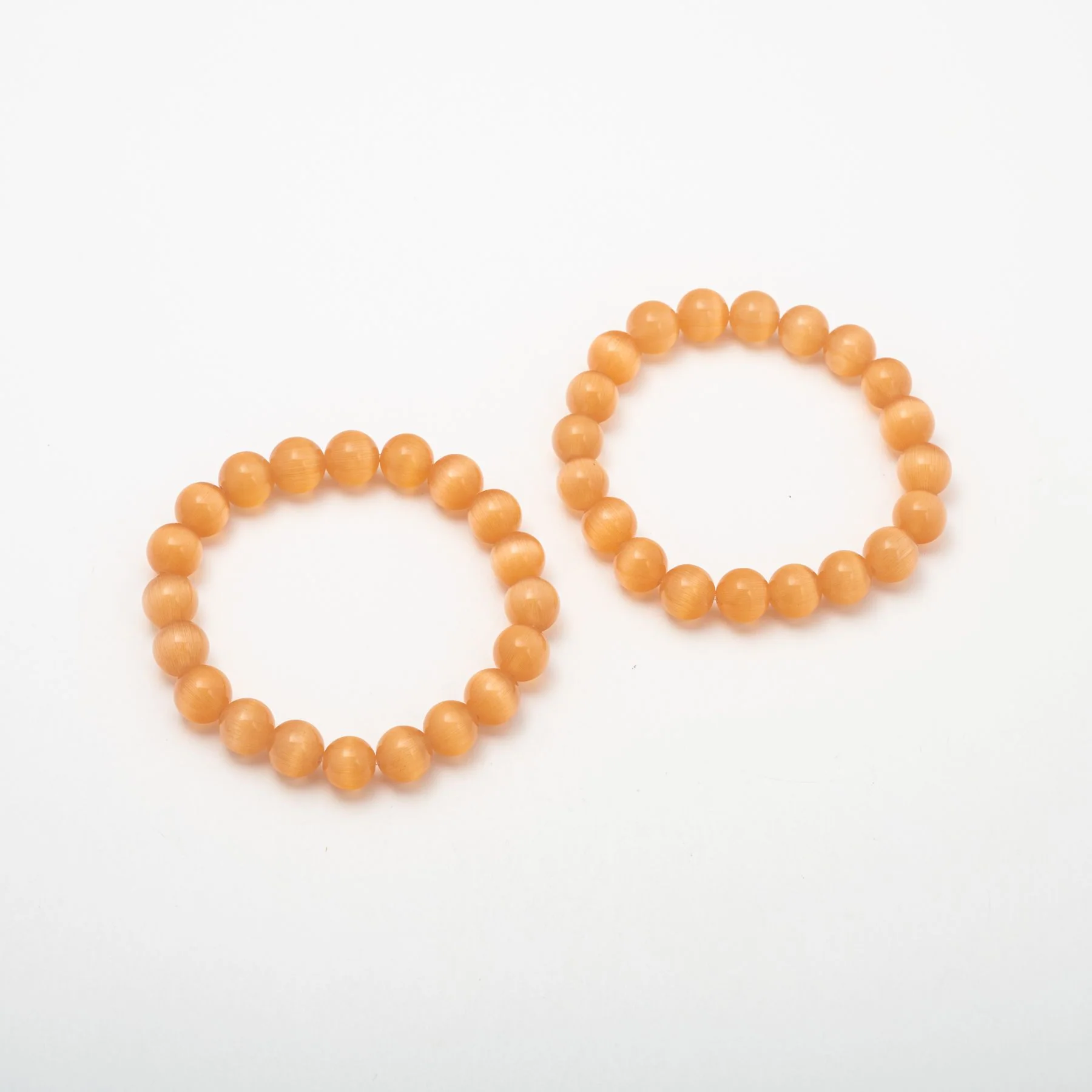 Orange Beaded Healing Bracelets