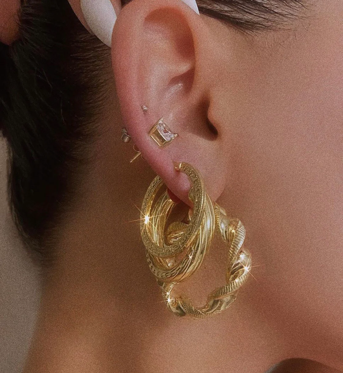 Popular Solid Gold Hoops - Image 3