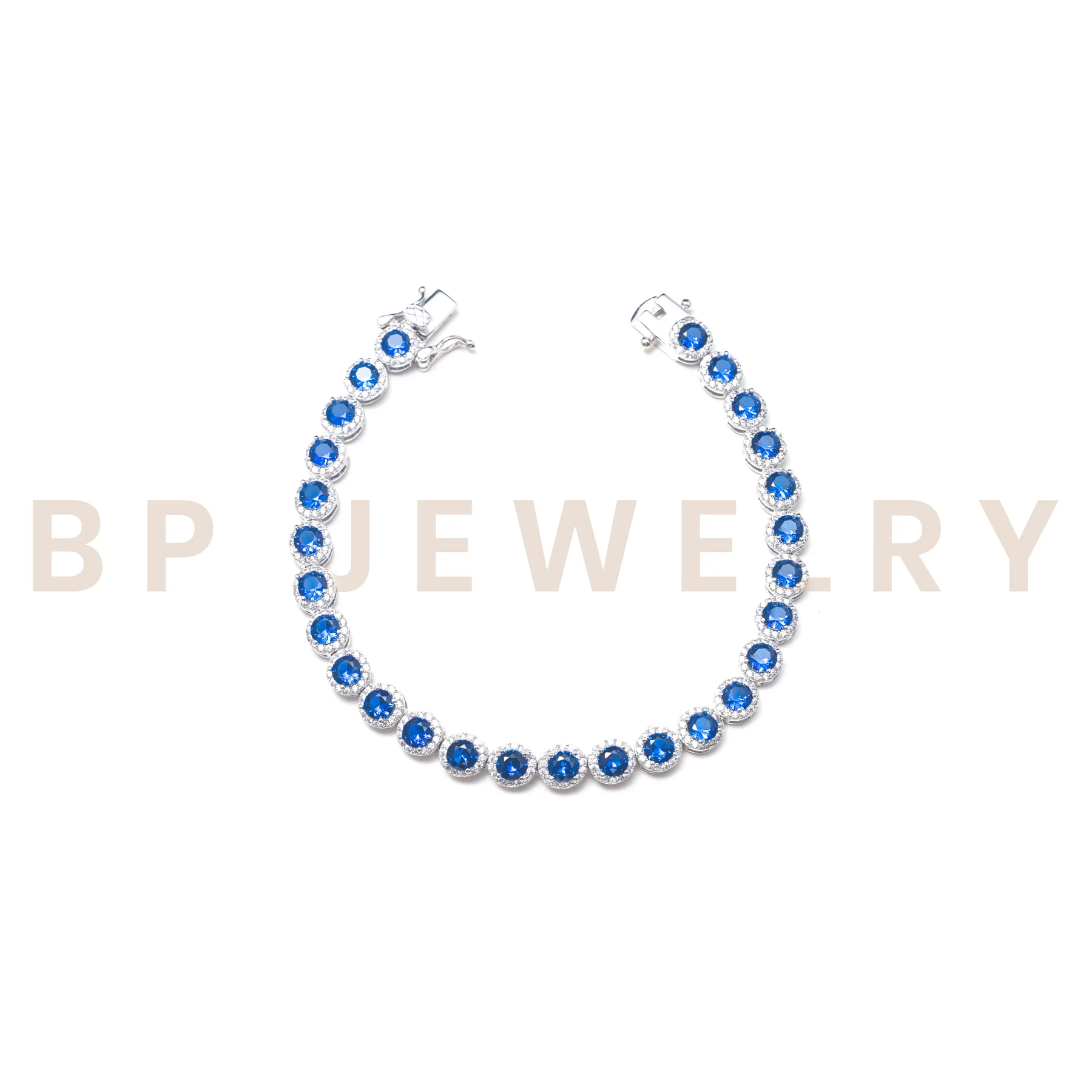 Princess Cut Sapphire Bracelet