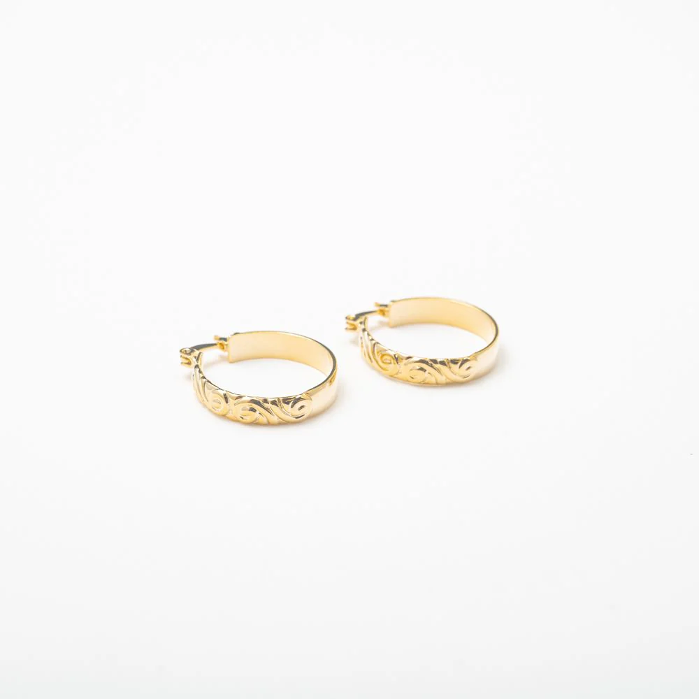 Rose Vintage Hoops