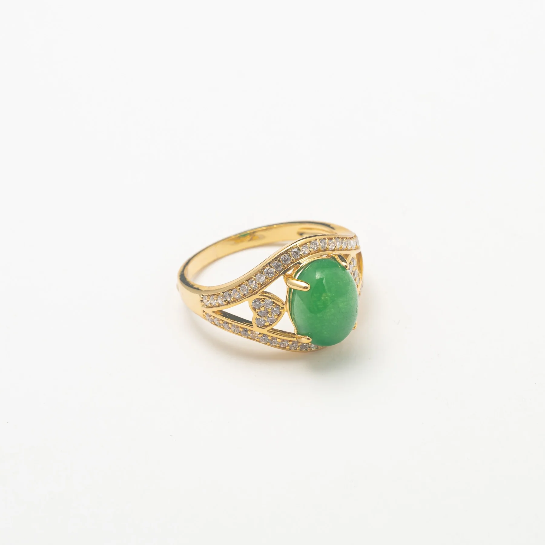 Self Love Gold Jade Band
