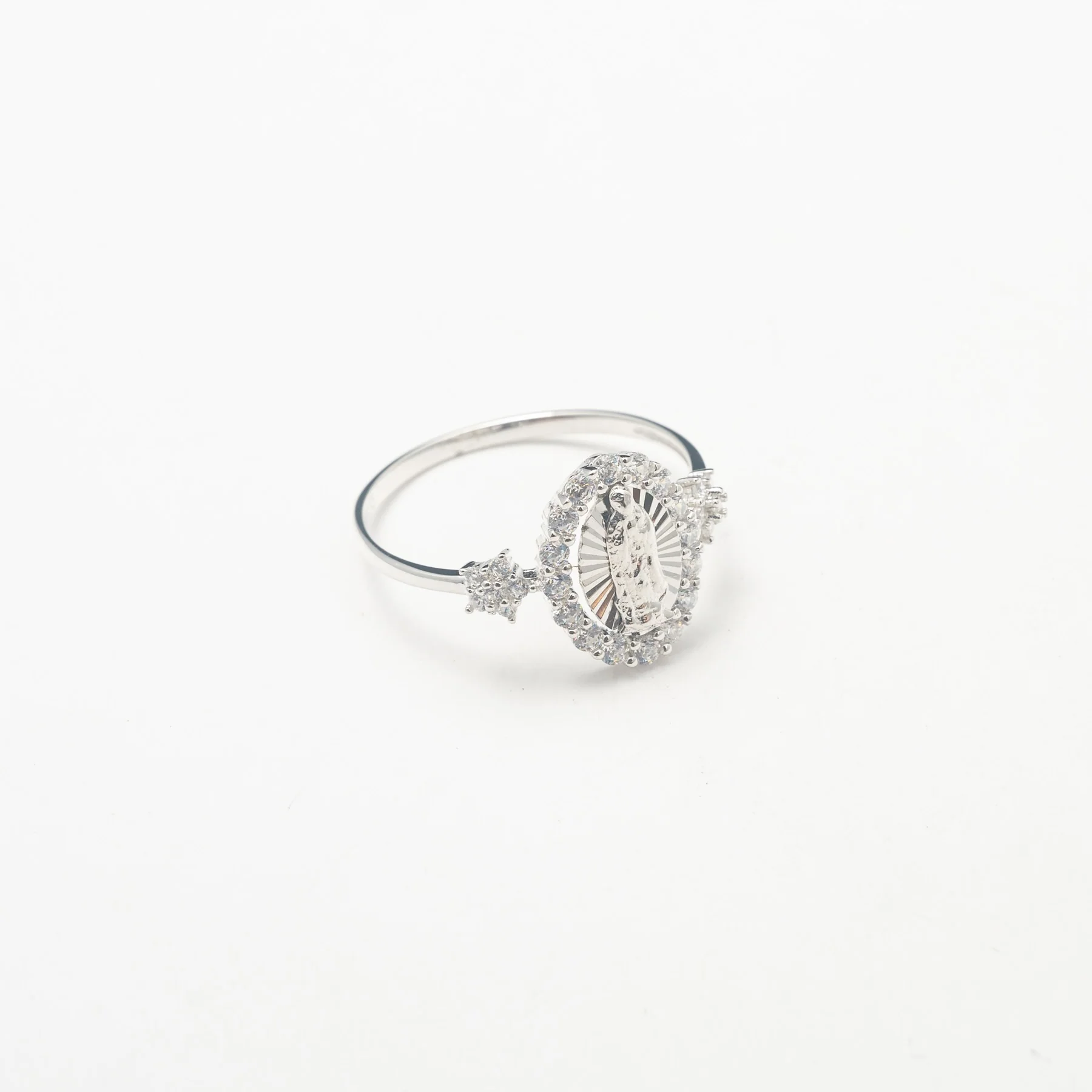 Silver Protection Crystal Band