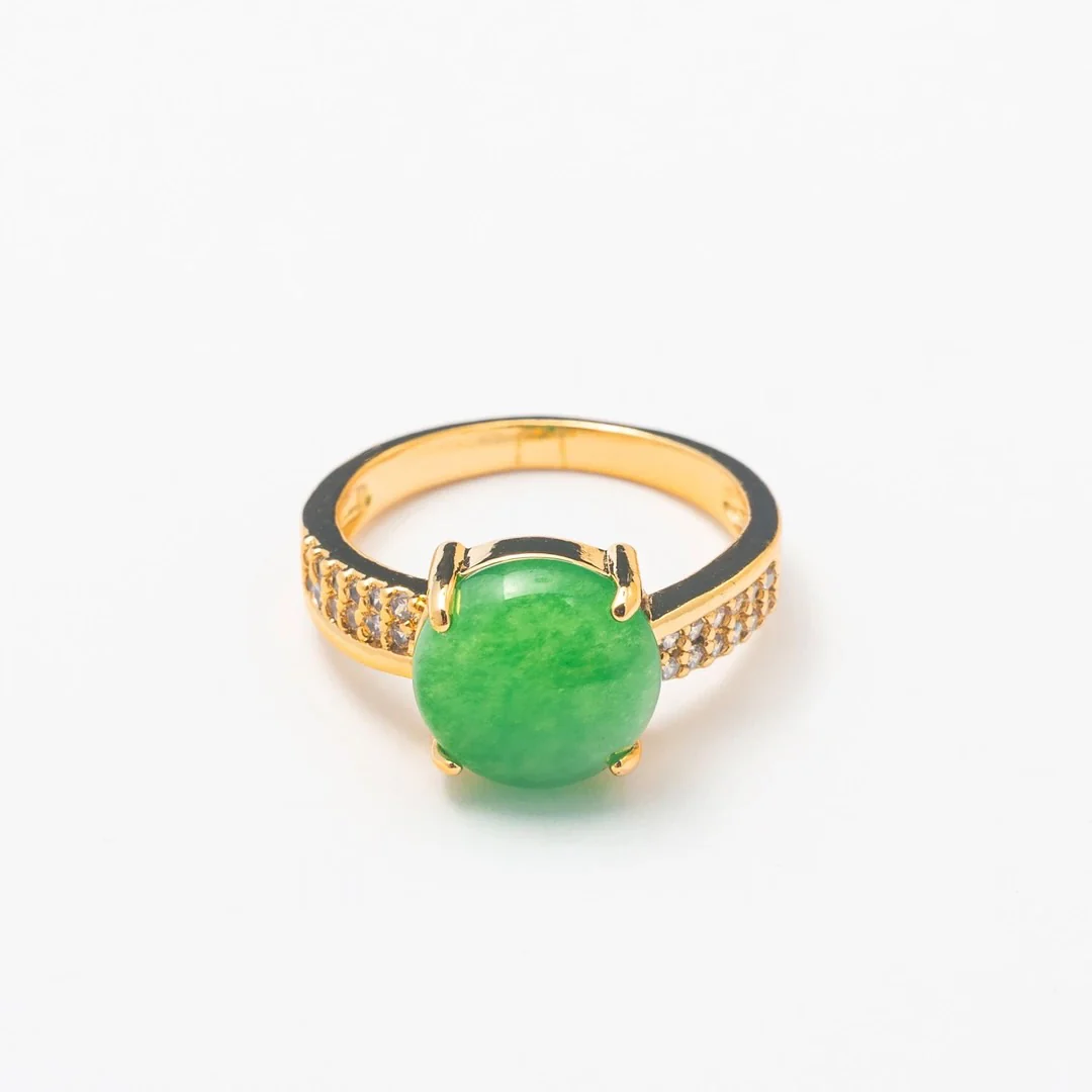 Simplistic Single Jade Band