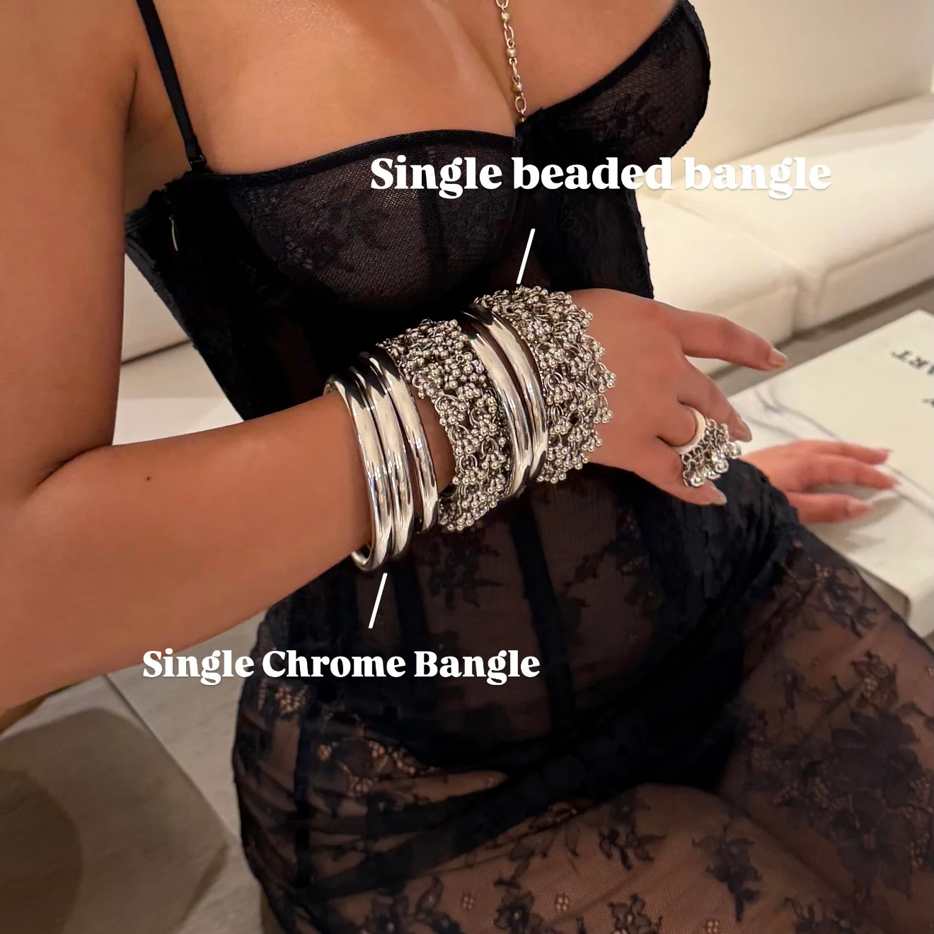 Single Chrome Bangle - Image 2